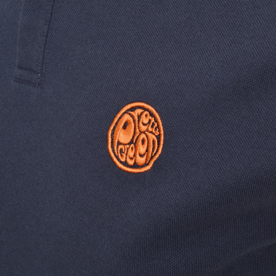 Alternative Image for ProductPretty Green Long Sleeved Standard Polo Navy3